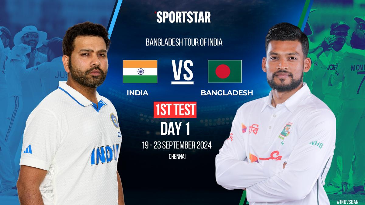 IND vs BAN LIVE updates, 1st Test Day 1: India 260/6; Ashwin-Jadeja 100-run partnership revives host